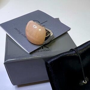 925 Sterling Silver Calvin Klein Hyperbole Ring Size 6